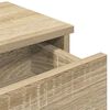 vidaXL Wandregal mit Schubladen Sonoma-Eiche 80x34x17 cm Holzwerkstoff