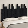 vidaXL Wand-Kopfteil Schwarz 127,5x3x80 cm Massivholz Kiefer