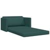 vidaXL Schlafsofa 110cm Dunkelgr&uuml;n Stoff