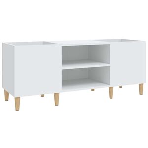 vidaXL Plattenschrank Wei&szlig; 121 x 38 x 48 cm Holzwerkstoff