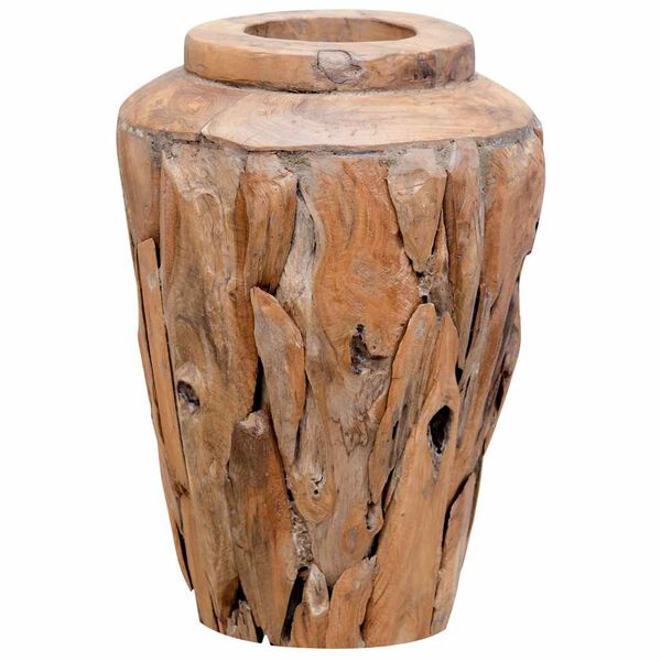 vidaXL Deko-Vase 40 x 60 cm Massivholz Teak