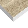 vidaXL Schweberegale 4 Stk. Eichen-Optik und Wei&szlig; 40x23x3,8 cm MDF