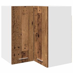 vidaXL Eck-H&auml;ngeschrank Lyon Altholz-Optik 57x57x60 cm Holzwerkstoff
