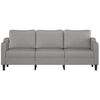 vidaXL 3-Sitzer-Sofa Hellgrau 210 cm Stoff