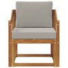 vidaXL Outdoor-Sofa Massives Akazienholz und Polyester