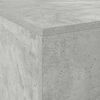 vidaXL Aufbewahrungsbettgestell Beton Grau 140 x 190 cm Holzwerkstoff