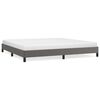 vidaXL Bettgestell Grau 200x200 cm Kunstleder