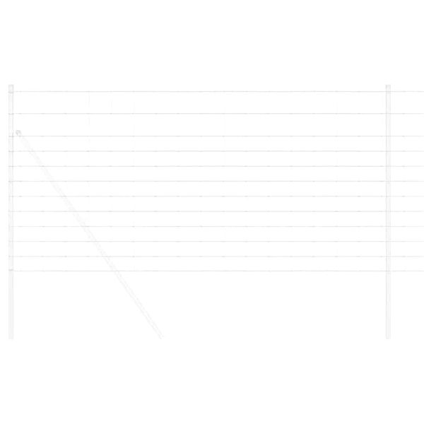 vidaXL Feldzaun Silber 50 x 1,2 m Verzinkter Stahl