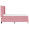 vidaXL Boxspringbett mit Kopfteil Rosa 160 x 200 cm Samt