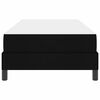 vidaXL Boxspringbett mit Matratze Schwarz 80 x 200 cm Stoff