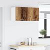 vidaXL H&auml;ngeschrank mit T&uuml;r 2 pcs Altes Holz und Wei&szlig; 40 x 31 x 40 cm