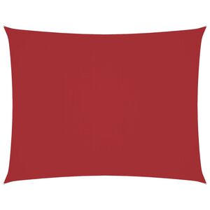 vidaXL Sonnensegel Oxford-Gewebe Rechteckig 3x4,5 m Rot