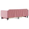 vidaXL Tagesbett Ausziehbar mit Schubladen Rosa 90x200 cm Samt