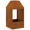 vidaXL Feuerstelle Braun 50 x 50 x 100 cm Stahl