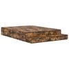 vidaXL Aufbewahrungsbettgestell R&auml;uchereiche 135 cm Holzwerkstoff