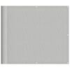vidaXL Balkon-Sichtschutz Hellgrau 90x700 cm 100 % Polyester Oxford