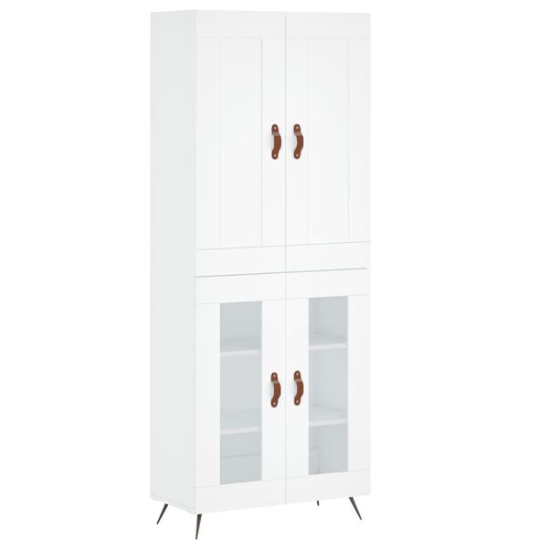 vidaXL Highboard Wei&szlig; 69,5x34x180 cm Holzwerkstoff