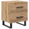 vidaXL Nachttisch 2 pcs Artisan-Eiche 40 x 35 x 47,5 cm Holzwerkstoff