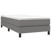 vidaXL Boxspringbettgestell Dunkelgrau 100x200 cm Stoff