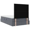 vidaXL Bett mit Stauraum und LED Dunkelgrau 120 x 200 cm Samt