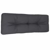 vidaXL Palettenkissen Anthrazit 120x40x12 cm Stoff