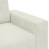 vidaXL Zweisitzer-Sofa Creme 180x77x82 cm Samt