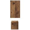 vidaXL TV-Schrankset Wandmontiert 3 pcs Altholz Holzwerkstoff