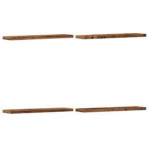 vidaXL Wandregale 4 Stk. Altholz-Optik 40x20x1,5 cm Holzwerkstoff