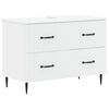 vidaXL Waschbeckenschrank HAARLEM Wei&szlig; 82 x 41 x 58,5 cm Holzwerkstoff
