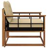 vidaXL Outdoor-Sofagarnitur Massives Akazienholz und Textilene Natur