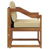vidaXL Outdoor-Sofagarnitur Massives Akazienholz und Textilene Natur