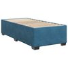 vidaXL Boxspringbett mit Matratze Dunkelblau 90x200 cm Samt