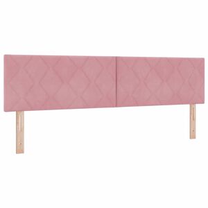 vidaXL LED Kopfteil Rosa 180 cm Kunstleder