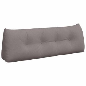 vidaXL R&uuml;cken Kissen Taupe 140 x 24 x 50 cm Stoff