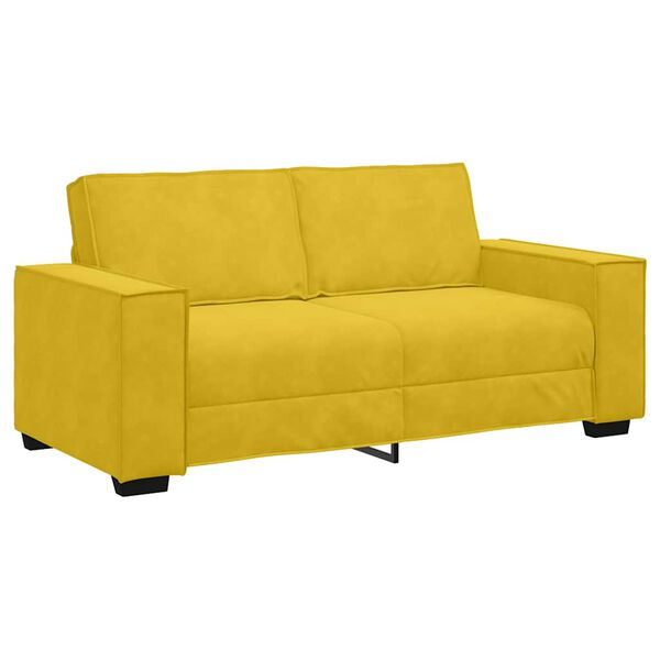 vidaXL 2-Sitzer-Sofa Gelb 180x78x84 cm Samt