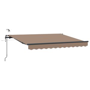 vidaXL Ausziehbare Markise Taupe 300 x 250 cm Polyester