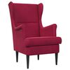 vidaXL Sessel Weinrot Samt