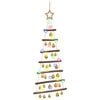 vidaXL H&auml;ngender Weihnachtsbaum mit Kugeln 90 cm 30 LEDs Mehrfarbig