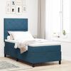 vidaXL Boxspringbett mit Matratze Dunkelblau 100 x 200 cm Stoff