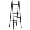 vidaXL Doppel-Handtuchleiter Schwarz 50 x 50 x 159 cm Bambus