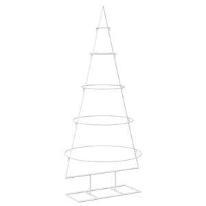 vidaXL Metall-Weihnachtsbaum mit St&auml;nder KUOPIO 125 cm Stahl Wei&szlig;