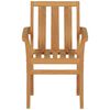 vidaXL 7-tlg. Garten-Essgruppe Massivholz Teak