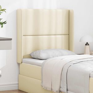 vidaXL Kopfteil Ohr Creme 80 x 16 x 4 cm PVC