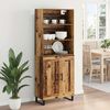 vidaXL Highboard Altholz 69,5 x 34 x 180 cm Holzwerkstoff