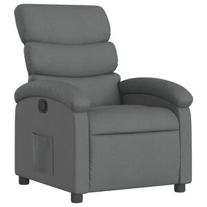 vidaXL Relaxsessel, Stoff, Dunkelgrau