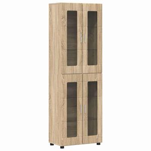 vidaXL Highboard FLORIN 60 x 35 x 182 cm Sonoma-Eiche Holzwerkstoff