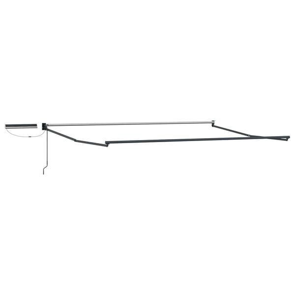 vidaXL Elektrische ausziehbare Markise Rot und Wei&szlig; 4 x 3 m