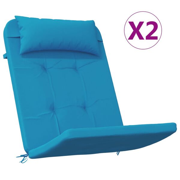 vidaXL Adirondack-Auflagen 2 Stk. Hellblau Oxford-Gewebe