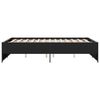 vidaXL Bettgestell Schwarz 120x190 cm Holzwerkstoff und Metall