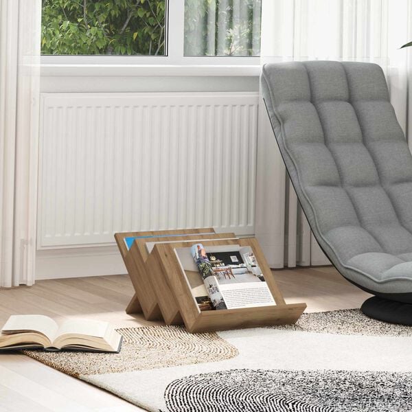 vidaXL Magazinregal Artisan-Eiche 53 x 40 x 28.5 cm Holzwerkstoff